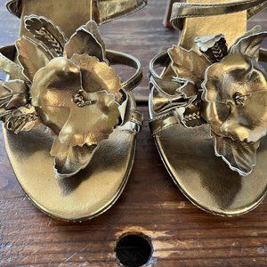 Chinese Laundry Gold Heels Size 8